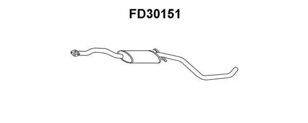 Предглушитель выхлопных газов FD30151 VENEPORTE