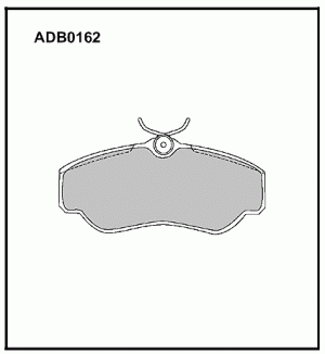 Колодки тормозные дисковые ADB0162 ALLIED NIPPON