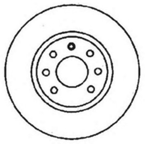 Тормозной диск 561446B BENDIX JURID