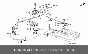 Топливный фильтр 16900SA5004 HONDA