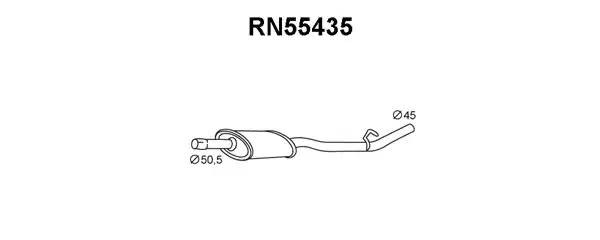 Предглушитель выхлопных газов RN55435 VENEPORTE