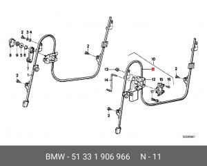 Стеклоподъемник 51 33 1 906 966 BMW
