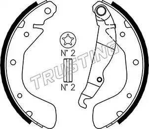 Комплект тормозных колодок 073167 TRUSTING