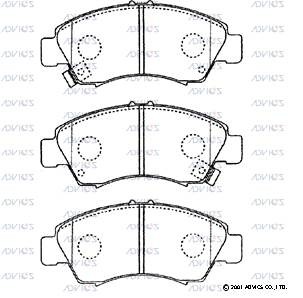 Колодки тормозные дисковые C1N020 ADVICS