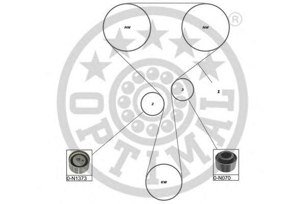 Комплект ремня ГРМ SK-1444 OPTIMAL