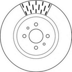Тормозной диск 562108B BENDIX JURID