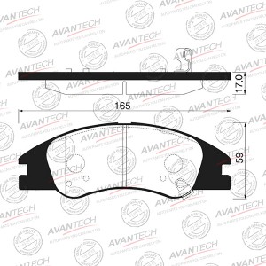 Колодки тормозные дисковые AV130 AVANTECH