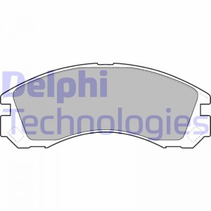 Комплект тормозных колодок, диско LP1628 DELPHI