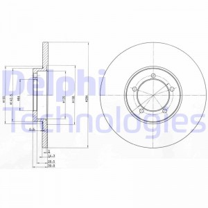 Тормозной диск BG2902 DELPHI