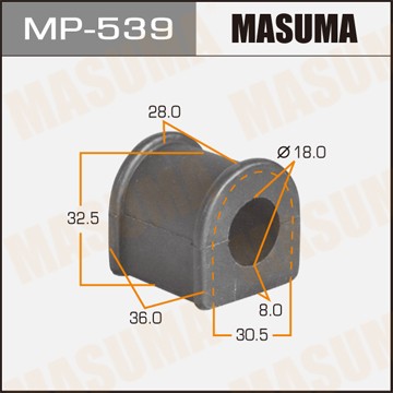 Втулка стабилизатора MP539 MASUMA