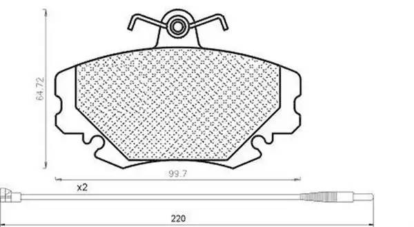 Комплект тормозных колодок, диско 430216171182 MAGNETI MARELLI