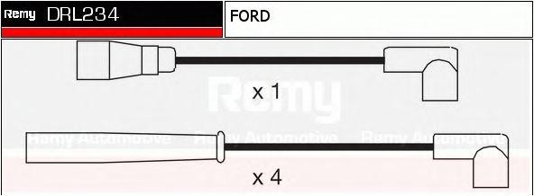 Ккомплект проводов зажигания DRL234 DELCO REMY