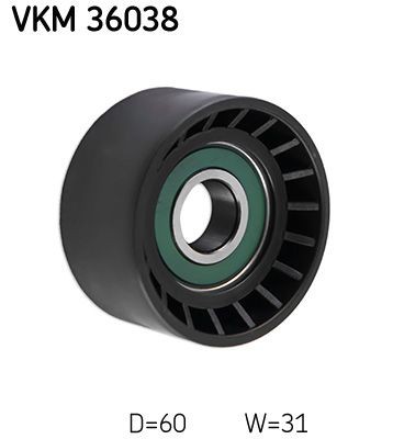 Паразитный / ведущий ролик, поликлиновой ремень VKM36038 SKF