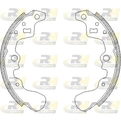 Комплект тормозных колодок 4385.00 ROADHOUSE