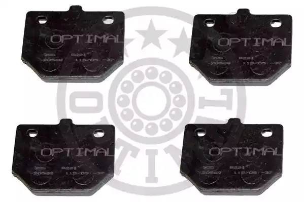 Комплект тормозных колодок, диско 9221 OPTIMAL