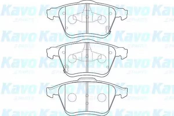 Комплект тормозных колодок, диско BP-4566 KAVO PARTS