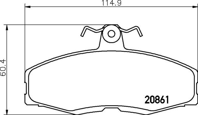 Комплект тормозных колодок, диско P24013 BREMBO