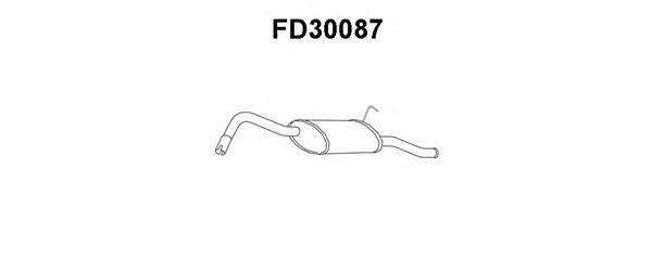 Глушитель выхлопных газов конечный FD30087 VENEPORTE