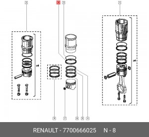 Деталь 7700666025 RENAULT