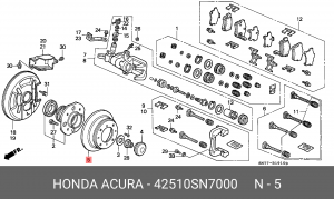 Тормозной диск 42510SN7000 HONDA