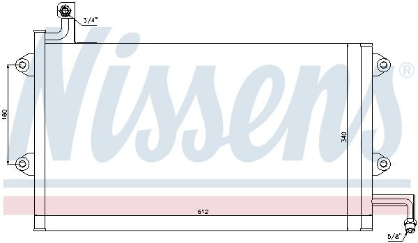 Конденсатор, кондиционер 94164 NISSENS
