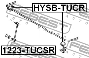 Стойка стабилизатора 1223-TUCSR FEBEST
