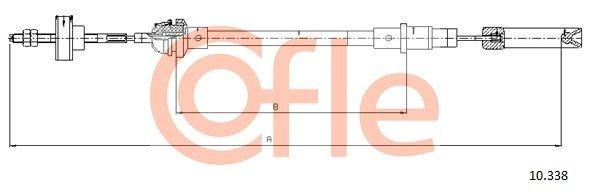 Трос сцепления 10338 COFLE
