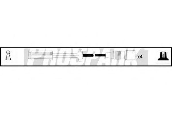 Ккомплект проводов зажигания OES839 STANDARD