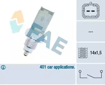 Выключатель, фара заднего хода 40491 FAE