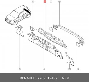 Деталь 7782012497 RENAULT
