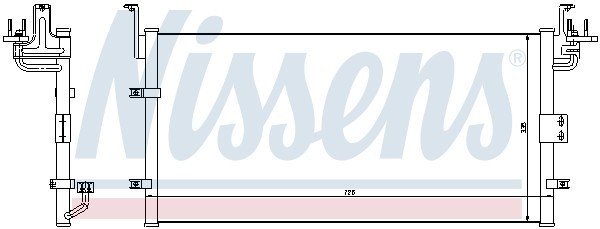 Конденсатор, кондиционер 94447 NISSENS