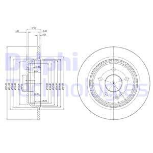 Тормозной диск BG3969 DELPHI