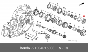 Деталь 91004PX5008 HONDA