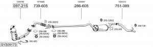 Выпускной трубопровод 835827 BOSAL