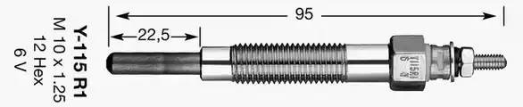 Свеча накаливания 2161 NGK NTK