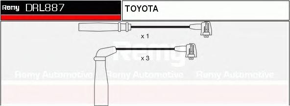 Ккомплект проводов зажигания DRL887 DELCO REMY