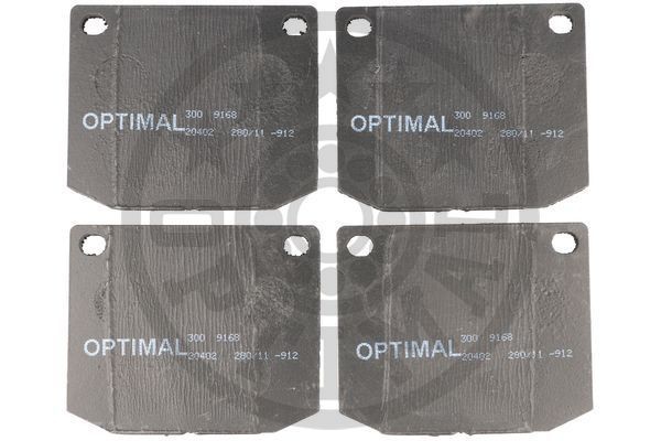 Комплект тормозных колодок, диско 9168 OPTIMAL