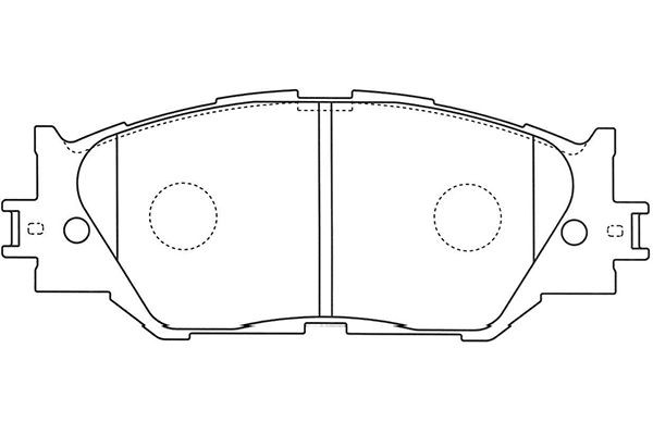 Комплект тормозных колодок, диско BP-9114 KAVO PARTS