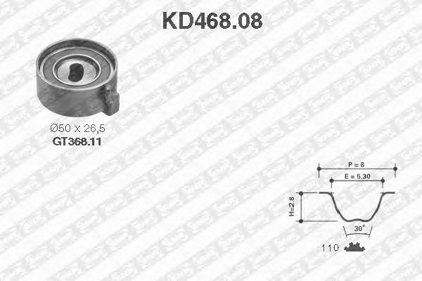 Комплект ремня ГРМ KD46808 NTN SNR