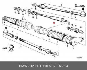 Амортизатор рулевого управления 32 11 1 118 616 BMW