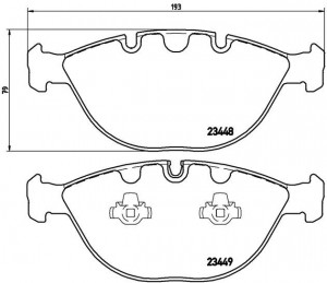 Комплект тормозных колодок, диско P06028 BREMBO