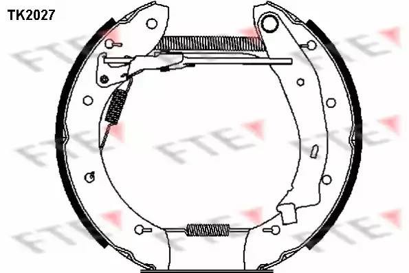 Комплект тормозных колодок TK2027 FTE