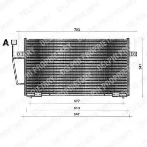 Конденсатор, кондиционер TSP0225204 DELPHI
