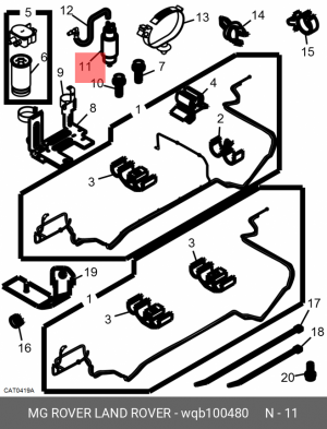 ТНВД WQB100480 MG ROVER LAND ROVER