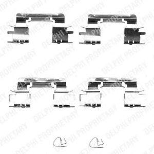 Комплектующие, колодки дискового тормоза LX0385 DELPHI