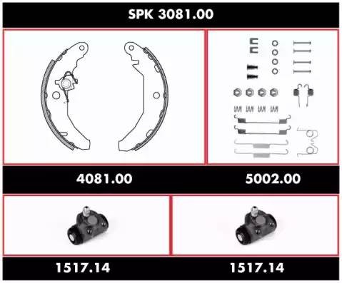 Комплект тормозных колодок SPK308100 REMSA