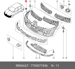 Деталь 7703077436 RENAULT
