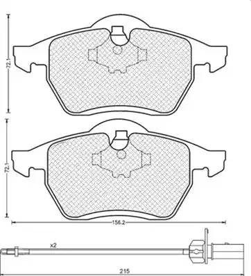 Комплект тормозных колодок, диско 430216170313 MAGNETI MARELLI