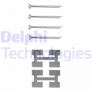 Комплектующие, колодки дискового тормоза LX0033 DELPHI