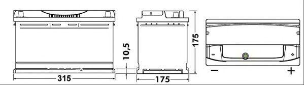 Батарея аккумуляторная EA852 EXIDE